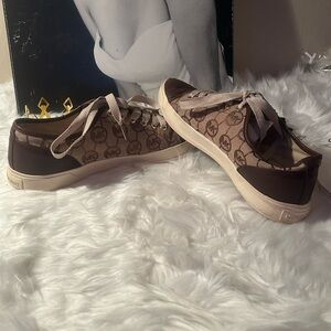 Michael Kors Brown Leather Sneakers size 9.5